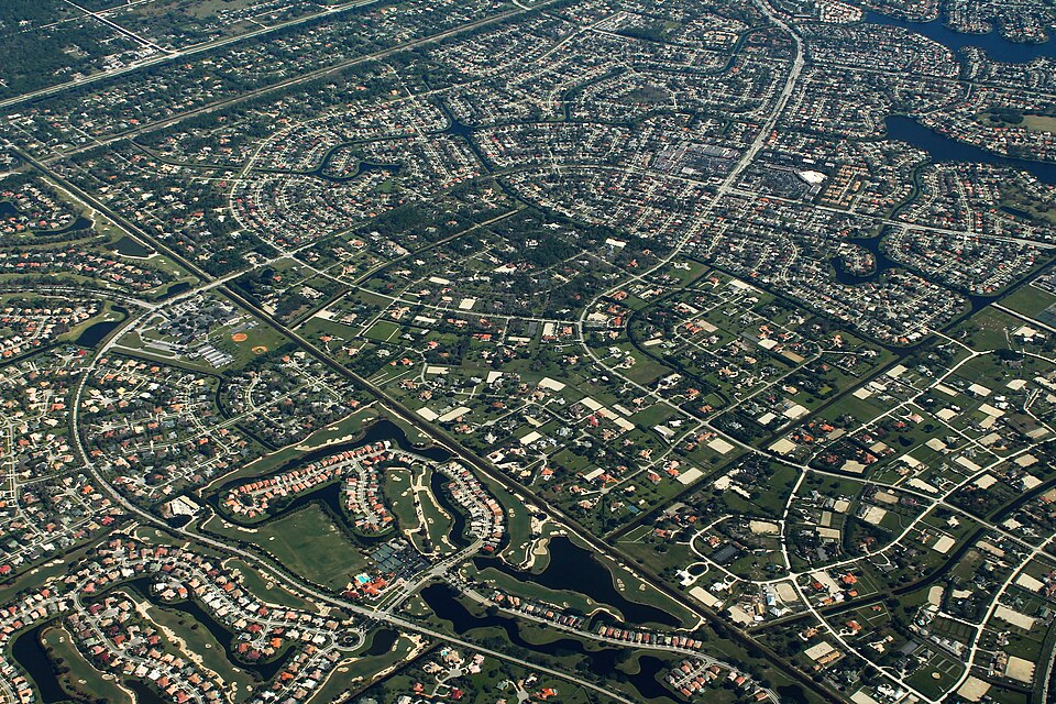 Aerial photo of Wellington, Florida
