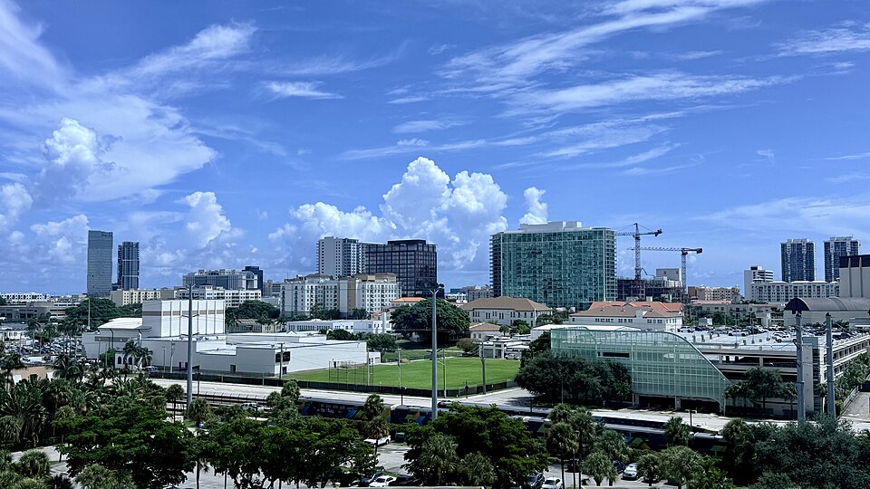 West Palm Beach skyline from the West Palm Beach Marriott